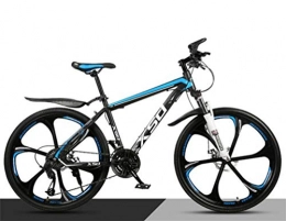 Tbagem-Yjr Vélo de montagnes Tbagem-Yjr 26 Pouces Équitation Double Suspension VTT Amortissement, Hommes Vélo VTT for Adultes (Color : Black Blue, Size : 27 Speed)