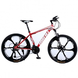 Tbagem-Yjr Vélo de montagnes Tbagem-Yjr Sport Motocycle, Adulte Dur Mountain Bikes Suspension Double Roue 26 Pouces (Color : Red White, Size : 27 Speed)