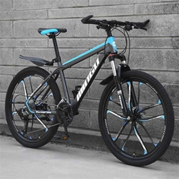 Tbagem-Yjr Vélo de montagnes Tbagem-Yjr VTT for Adultes VTT Mens - Cheval D'amortissement À Double Suspension Vélo De Montagne (Color : Black Blue, Size : 24 Speed)