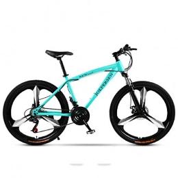 U/A vélo U / A Vlo De Route Speed Mountain Bike Double ShockBakes Adult Cross Country Bcycle 24 / 26 inch Student Men and Women-Cyan-Blue_30_Speed