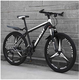 Varilux Vélo de montagnes Varilux VTT pour homme, 66 cm, acier à haute teneur en carbone, VTT avec suspension avant, selle réglable, 21 vitesses, noir à 3 rayons