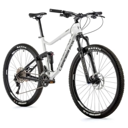 Leaderfox vélo Velo Musculaire VTT Leader Fox 29 Trion 2021 Tout Suspendu Homme Blanc-Noir 10V (Cadre 19, 5" - H50cm - L - pour Adulte DE 178cm à 185cm)