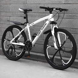 LADDER vélo VTT, 26” Mountain Bike, Cadre en Acier au Carbone Mountain Bicycles, Double Disque de Frein et de Suspension Avant (Color : D, Size : 21-Speed)