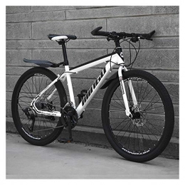 WIYP vélo VTT de Montagne Adulte Homme et féminin Étudiante Étudiante Étudiante Amortisseur Hors Route Jeune Roue de vélo léger 24-Oinch (Color : Black and White, Size : 21)