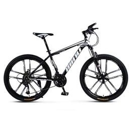Dsrgwe vélo VTT, Mountain Bike, Cadre en Acier au Carbone Vélos hardtails, Double Frein à Disque et Suspension Avant, 26 Pouces Roue (Color : D, Size : 27-Speed)