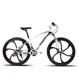 SHANRENSAN vélo VTT pour adultes, VTT amortissant les chocs, VTT cross-country, cadre de 26 pouces en acier à haute teneur en carbone, roues de vélo à pédale