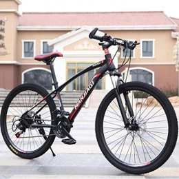 GXQZCL-1 Vélo de montagnes VTT, vlo tout terrain, Vlos de montagne, montagne vlos avec double frein disque et suspension avant, 24 vitesses 24" 26" Vlos, Cadre en acier au carbone MTB Bike ( Color : C , Size : 26 inch )