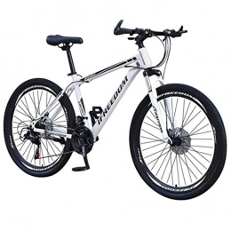 HXFAFA Vélo de montagnes VTT VTT avec vélo de 26 pouces avec suspension et éclairage à 21 vitesses, freins à disque Hardtail, vélo de trekking pour homme et fille