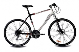 Unbekannt vélo Vélo cross homme de 28 KCP Cross Moto Vélo Urbano Cross Line 1.0 en aluminium avec 24 g Acera Blanc Noir – 71, 1 cm (28 pouces)