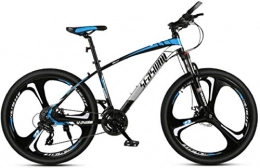 HCMNME vélo Vélo de montagne, 27, 5 pouces VTT Vélo de montagne Homme et adulte for femmes Ultralight Course Vélo Tri-Cutter N ° 1 Cadre en alliage avec freins à disque ( Color : Black blue , Size : 30 speed )