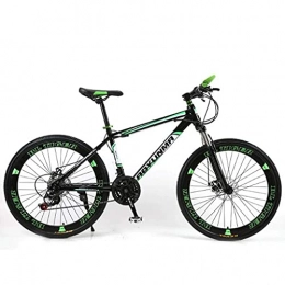LLKK vélo Vélo de montagne pour adulte et adulte - 26 pouces - Absorbe les chocs - Double frein à disque - Suspension avant en acier carbone - Cadre en acier au carbone - Pour femme