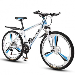 LLKK Vélo de montagnes Vélo de montagne pour adulte et adulte - VTT - 66 cm - En acier au carbone - Absorbe les chocs - Roue unique - Double frein à disque - Suspension avant - Pour femme
