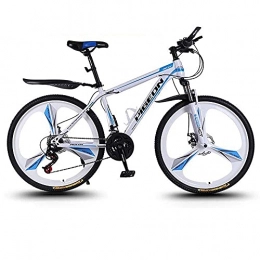 LLKK Vélo de montagnes Vélo de montagne pour adulte et jeune adulte de 66 cm - Cadre rigide en acier au carbone - Double frein à disque et suspension avant - Pour femme