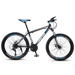 LLKK vélo Vélo de montagne pour jeunes adultes et femmes - Cadre en acier carbone rigide - Double frein à disque et fourche avant - Roue à rayons de 66 cm - Pour homme et femme