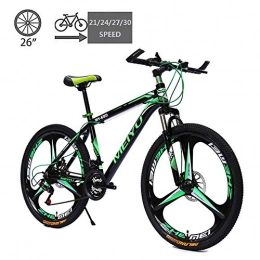 Aquila vélo Vélo de montagne Vélos Gearshift, alliage d'aluminium Double Freins à disques Dirt Bike VTT, 26 pouces 21 / 24 / 27 / 30 Vitesse for Étudiant extérieur AQUILA1125 (Color : F)