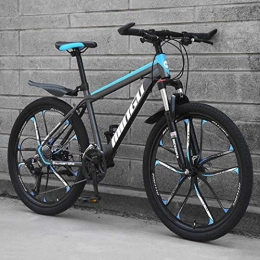Langlin vélo Vélo de vélo de montagne de 26 pouces pour adolescent adulte Vélo tout terrain absorbant les chocs avec suspension avant, siège réglable, cadre en acier à haute teneur en carbone, 04, 26 inch 21 speed