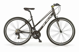 MBM vélo Vélo Hybride VTC MBM Minus pour femmes, cadre en aluminium, 21 vitesses, pneu 28", couleur noir, fourche à suspension optionelle. (Sans fourche à suspension, 46)