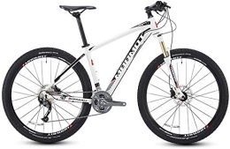 Aoyo vélo Vélos de montagne, 27, 5 pouces Big Tire Hardtail Mountain Bike, Aluminium 27 Vitesse VTT, vélo Femmes Siège réglable for hommes, (Color : White)