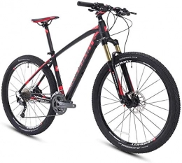 WANGCAI vélo Vélos de montagne, 27, 5 pouces gros pneu Hardtail Mountain Bike, Aluminium 27 Vitesse VTT, Hommes Femmes Ville de banlieue de vélos, parfait for la route ou la saleté Trail Touring ( Color : Black )