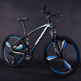 WND Vélo de montagnes WND VTT en Alliage d'aluminium Roue à Vitesse Variable Choc Double Freins à Disque Hommes et Femmes vélo, Noir Bleu, 21 Vitesses