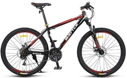XIUYU vélo XIUYU 24x Mountain Bikes, 26 Pouces Adulte Haute teneur en Carbone Cadre en Acier Hardtail vélos Tout-Terrain VTT Hommes, Vélos Anti-Slip (Color : Red)