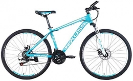 XIUYU vélo XIUYU 26 Pouces, Aluminium Mountain Bikes 21 Vitesse VTT avec Double Disque de Frein, Adulte Alpine Bicyclette, Vélos Anti-Slip, Hardtail Mountain Bike (Color : Blue, Size : 17 inches)
