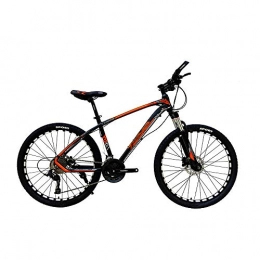 YALIXI Vélo de montagnes YALIXI VTT, vélo de Montagne Adulte, Frein à Huile en Alliage d'aluminium de Roue de 26", pédale antidérapante, équitation extérieure Adulte vélo Noir Orange 27 Vitesses
