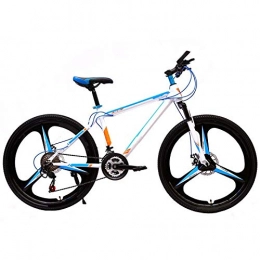 yfkjh Vélo de montagnes yfkjh VTT pour adulte avec double frein à disque - Une roue hors route - Vitesse variable - Pour homme et femme - 21 vitesses