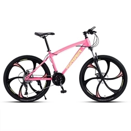 zcyg Vélo de montagnes zcyg VTT VTT pour Les Femmes, 21 Vitesses avec Suspension Fork, 24 / 26 Pouces VTT pour Les Jeunes / Femmes Bike pour Femmes(Size:24inch, Color:Rose)