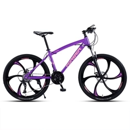 zcyg vélo zcyg VTT VTT pour Les Femmes, 21 Vitesses avec Suspension Fork, 24 / 26 Pouces VTT pour Les Jeunes / Femmes Bike pour Femmes(Size:24inch, Color:Violet)