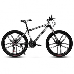 ZGGLORY vélo ZGGLORY Vélo de Montagne avec Cadre en Aluminium, 10 Roues à Rayons, Freins à Disque, vélo / Tout-Terrain (26 '', 21 à Vitesse Variable)-D
