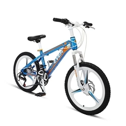 ZXQZ vélo ZXQZ Vélo de Montagne, Vélo de Course Étudiant pour Jeunes avec Freins À Double Disque et Roue Intégrale, 24 Vitesses (Color : Blue)