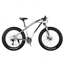 ATRNA Vélos de montagne Fat Tires Acier Carbone VTT 24 / 26 Pouces 27 Vitesses Vélo Double Frein à Disque Pays Gearshift Vélos pour Adultes Adolescents