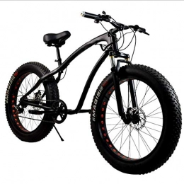 GuoEY vélo GuoEY Fat Bikes 2020, Fat Tire Bike Accessories Bicycle Warehouse, Wide Tire Full Suspension Big Fat Tire Mountain Bike 26 '' After 7 Speed ​​High Speed ​​Mountain Snow Bike
