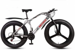 QZ vélo QZ 26 Pouces Vlo VTT for Adultes Hommes Femmes, Fat Tire Bike VTT, Double Frein Disque, Semi-Rigide Armature en Acier Haute Carbone (Color : C, Size : 27 Speed)