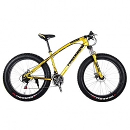 TYSYA vélo Vélo de montagne tout-terrain 26 pouces 27 vitesses double frein à disque Sandy City Bike, doré