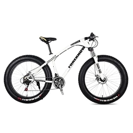  Vélos de montagne Fat Tires Vélo de Montagne, vélo de Route Adulte 24 Pouces 21 / 24 / 27 Vitesses Homme Femme Fourche à Ressort à Huile Fourche Avant bleu-20 21 Vitesses (Blanc 26 27 Vitesses)