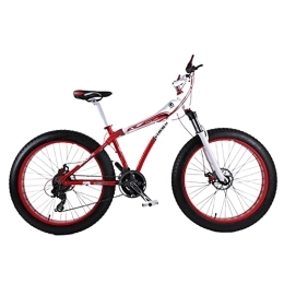 Vélo de montagne à roues épaisses de 66 cm pour adulte - Vélo de randonnée - Vélo de neige en alliage d'aluminium - Double frein à disque