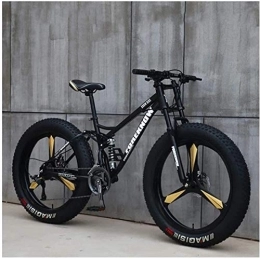 Aoyo Vélos de montagne Fat Tires Vélos de montagne, 26 pouces Fat Tire Hardtail Montagne Suspension vélo, double cadre et fourche à suspension tout terrain VTT, 21 Vitesse (Color : 21 Speed)