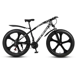 RYP vélo Vélos de Ville VTT Vélo VTT Adulte Montagne Vélos Plage Vélo Motoneige Vélos Big Tire for Les Hommes et Les Femmes 26En Roues Double Disque de Frein BMX Suspendu (Color : Black, Size : 27 Speed)