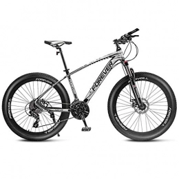 XHJZ vélo XHJZ 26 Pouces Mountain Bikes, Fat Tire Disque de Frein Mountain Trail vélo, VTT Hardtail 24 / 27 / 30 / 33 Vitesse, Cadre en Alliage d'aluminium, C, 33 Speed