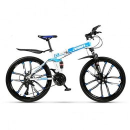 RPHP vélo 21 vitesse variable vélo de montagne 24 et 26 pouces pliable vélo de montagne double amortissement freins à disque 10 couteau roue de vélo de montagne