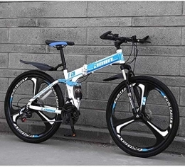 Aoyo vélo 26En 21 vitesses VTT Vélos pliants, double frein à disque Suspension Avant anti-glissement, cadre aluminium léger, fourche à suspension