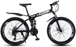 Bike vélo BIKE Folding Mountain 21 Vitesses Shimono Shifter Pleine Suspension avec Fourche Suspension Disque de Frein en Aluminium Cadre for Les Hommes 0718 (Color : 40knives)