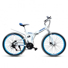 Dapang vélo Dapang Mountain Bike, 26'' Wheel Lightweight Steel Frame 21 Speeds Shimano Disc Brake, White, 24"