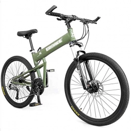 DFEIL Folding Mountain Bikes, Aluminium Suspension Avant Cadre Hardtail Vélo de Montagne, Ski Vélo de Montagne, siège réglable, 26/29 Pouces, 27/30 Vitesse (Color : 30 Speed, Taille : 26 inches)