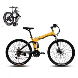 LJYY vélo LJYY Vélo de montagne pliable de 61 cm pour adultes et étudiants, VTT pliable à 21 vitesses, pour garçons et filles, femmes, vélo de ville, selle réglable avec freins à disque
