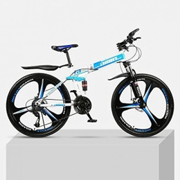 LZQQYP Vélos de montagne pliant LZQQYP Adult Mountain Bike, 26-inch Wheels, Mens / Womens 17-inch Alloy Frame, 21 Speed / 24 Speed / 27 Speed / 30 Speed, Disc Brakes, Multiple Colours