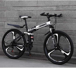 MJY vélo MJY Vélos pliants de vélo de montagne, 26 pouces, frein à disque double 24 vitesses, suspension complète, antidérapant, cadre léger, fourche à Suspension 7-10, W 2