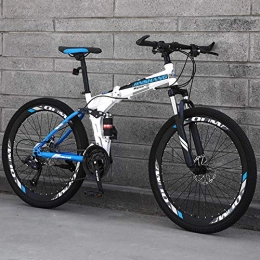 PengYuCheng vélo PengYuCheng Mountain Bike, City Bike, Men and Women Bicycle, 21-Speed Steel Frame 27.5-inch 3-Spoke Wheel, Double Suspension Folding Bike q10